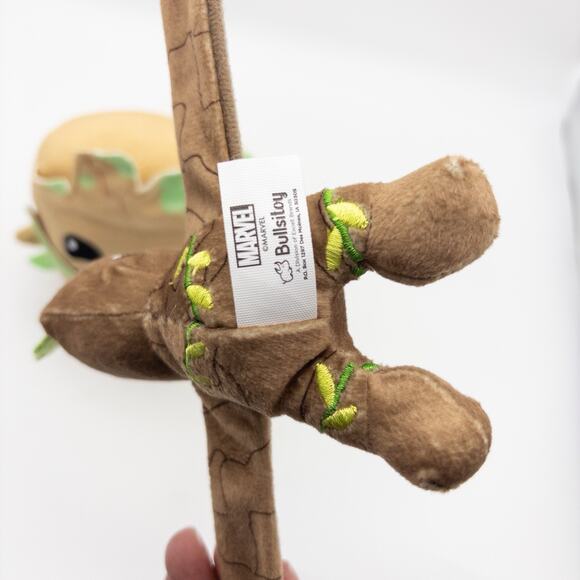Lot Of 2 Marvel Cuutopia Groot Plush Squish Toy - Mattel + Plush Slap Bracelet - Picture 7 of 12